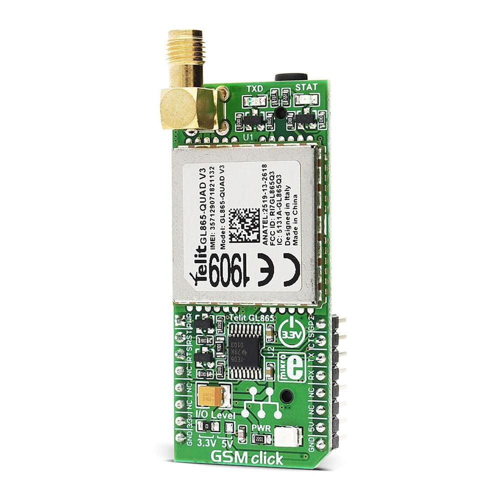 Mikroelektronika d.o.o. MIKROE-1298 GSM Click Board - The Debug Store UK