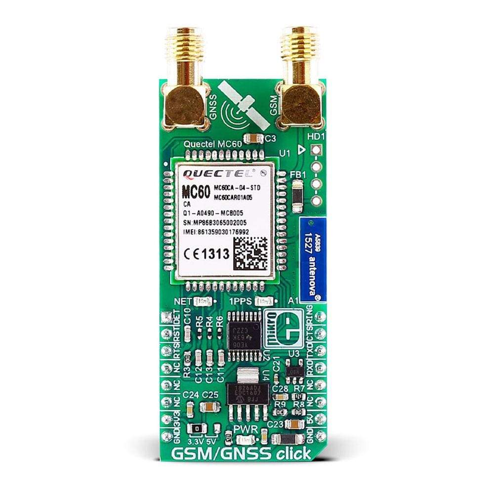 Mikroelektronika d.o.o. MIKROE-2439 GSM/GNSS Click Board - The Debug Store UK
