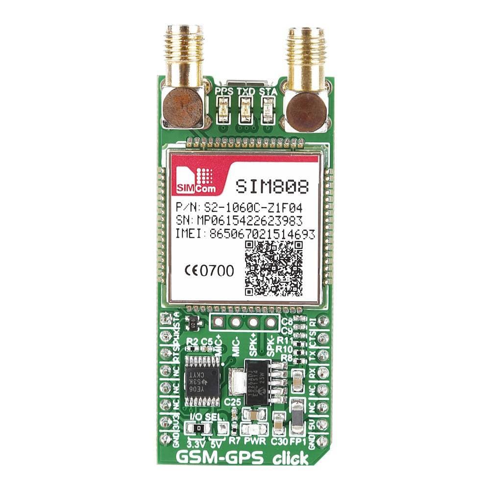 Mikroelektronika d.o.o. MIKROE-2382 GSM-GPS Click Board - The Debug Store UK