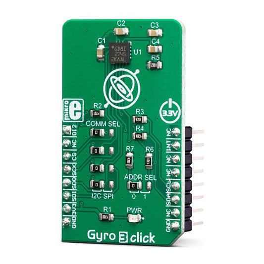 Mikroelektronika d.o.o. MIKROE-3449 Gyro 3 Click Board - The Debug Store UK
