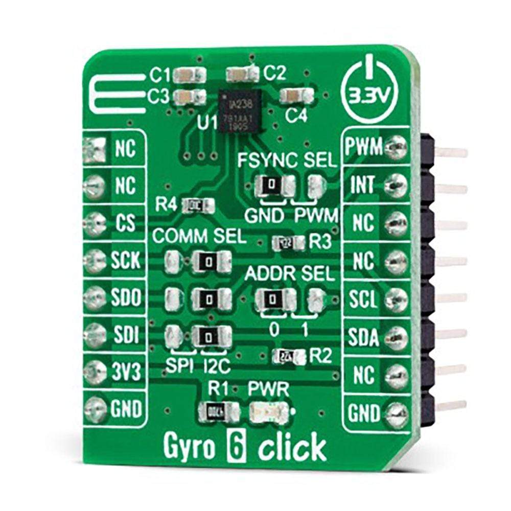 Mikroelektronika d.o.o. MIKROE-4827 Gyro 6 Click Board - The Debug Store UK