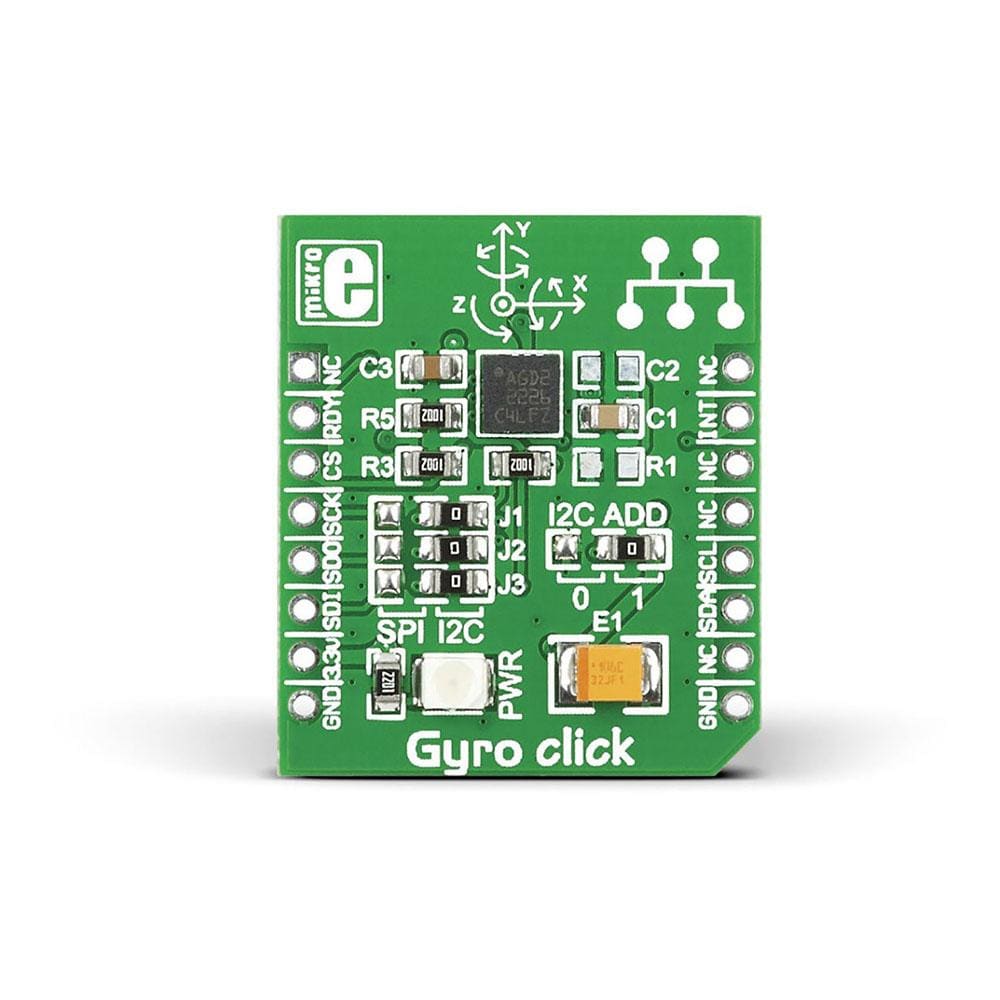 Mikroelektronika d.o.o. MIKROE-1379 Gyro Click Board - The Debug Store UK
