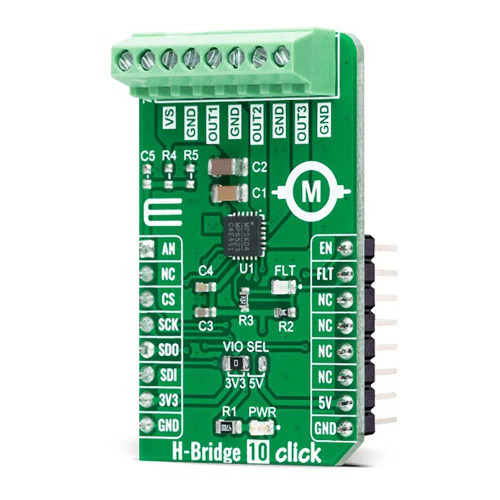 Mikroelektronika d.o.o. MIKROE-5108 H-Bridge 10 Click Board - The Debug Store UK