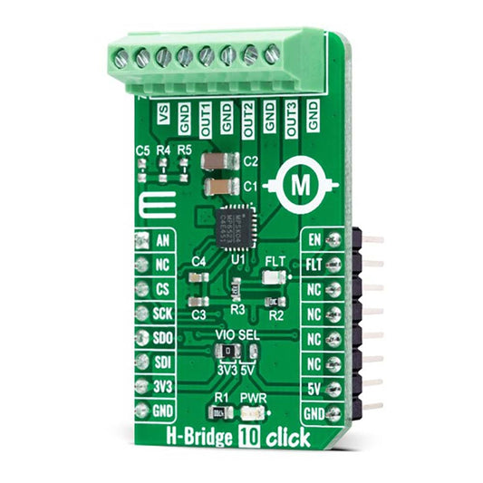 Mikroelektronika d.o.o. MIKROE-5108 H-Bridge 10 Click Board - The Debug Store UK