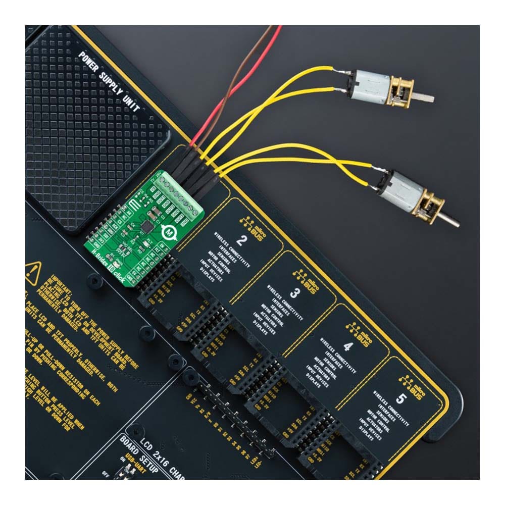 Mikroelektronika d.o.o. MIKROE-5108 H-Bridge 10 Click Board - The Debug Store UK