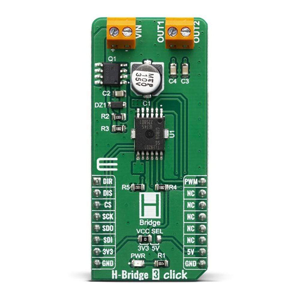 Mikroelektronika d.o.o. MIKROE-3613 H-Bridge 3 Click Board - The Debug Store UK