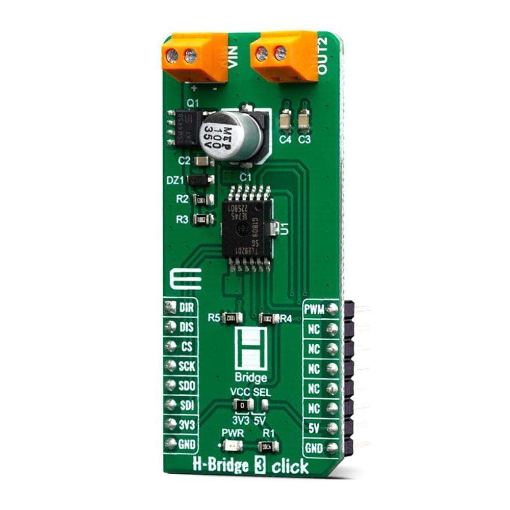 Mikroelektronika d.o.o. MIKROE-3613 H-Bridge 3 Click Board - The Debug Store UK