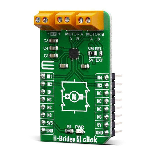 Mikroelektronika d.o.o. MIKROE-3787 H-Bridge 4 Click Board - The Debug Store UK