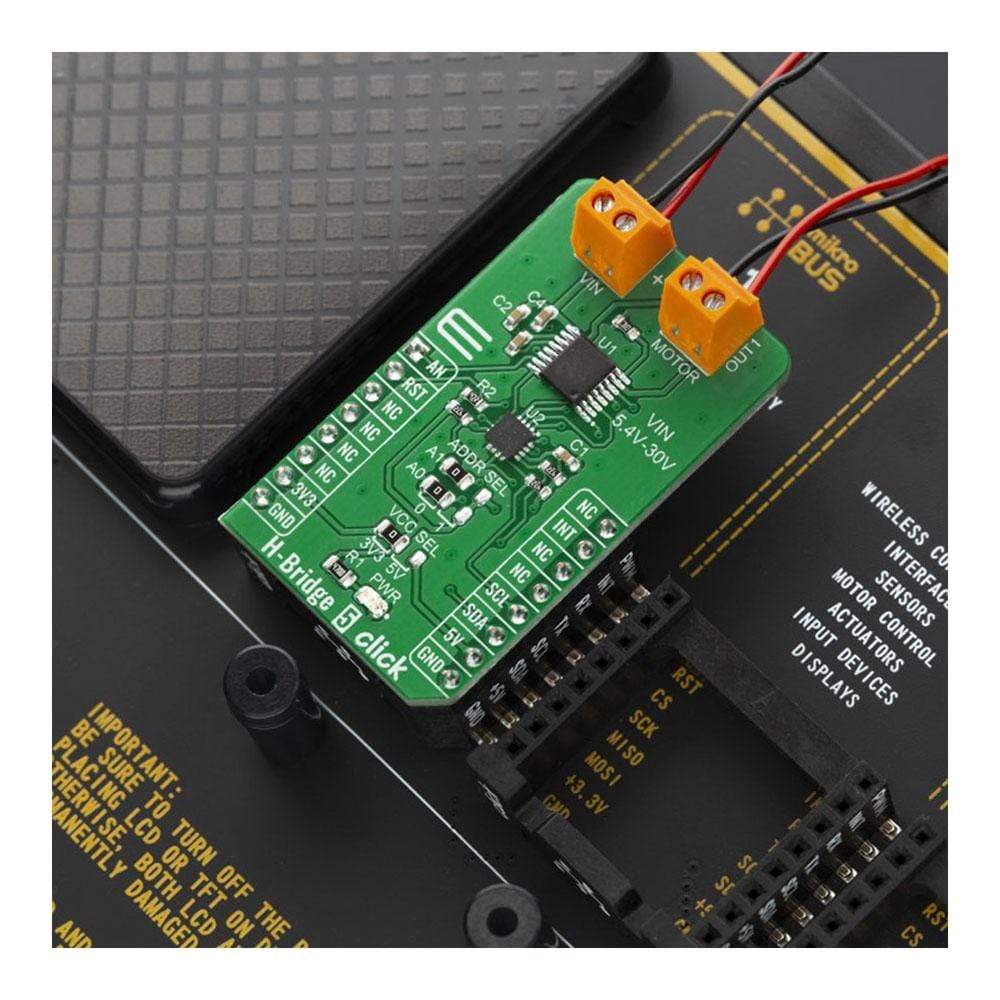 Mikroelektronika d.o.o. MIKROE-3854 H-Bridge 5 Click Board - The Debug Store UK