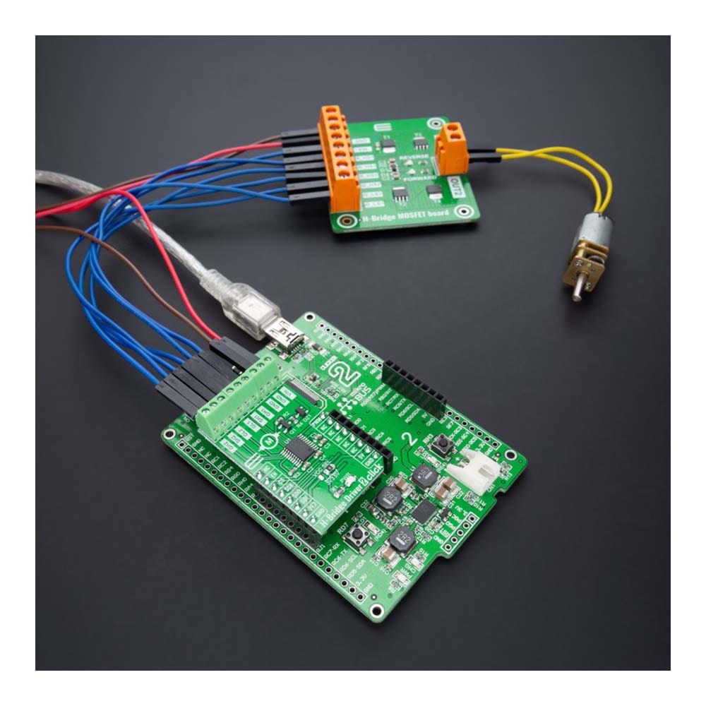 Mikroelektronika d.o.o. MIKROE-4931 H-Bridge Driver 2 Click Board - The Debug Store UK