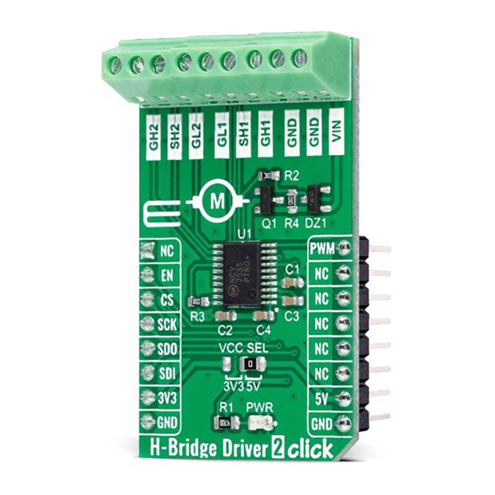 Mikroelektronika d.o.o. MIKROE-4931 H-Bridge Driver 2 Click Board - The Debug Store UK