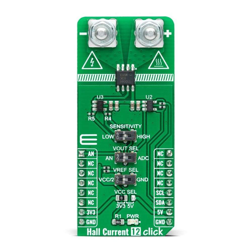 Mikroelektronika d.o.o. MIKROE-4792 Hall Current 12 Click Board - The Debug Store UK
