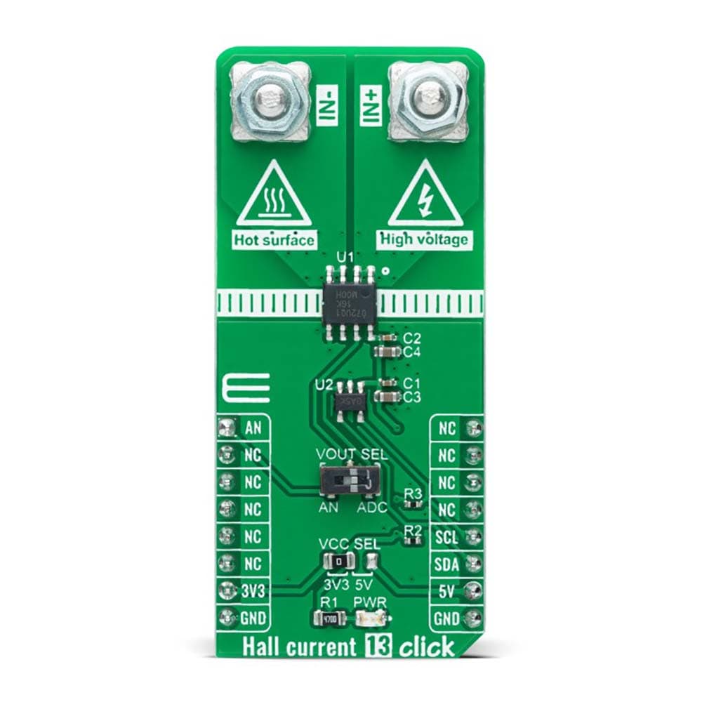 Mikroelektronika d.o.o. MIKROE-5066 Hall Current 13 Click Board - The Debug Store UK