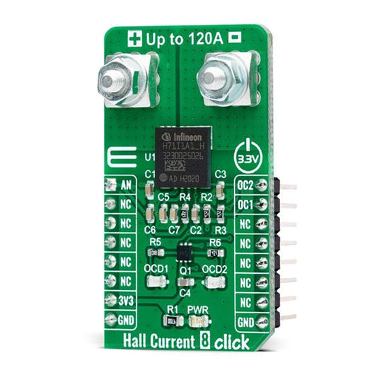 Mikroelektronika d.o.o. MIKROE-4508 Hall Current 8 -120A Click Board - The Debug Store UK