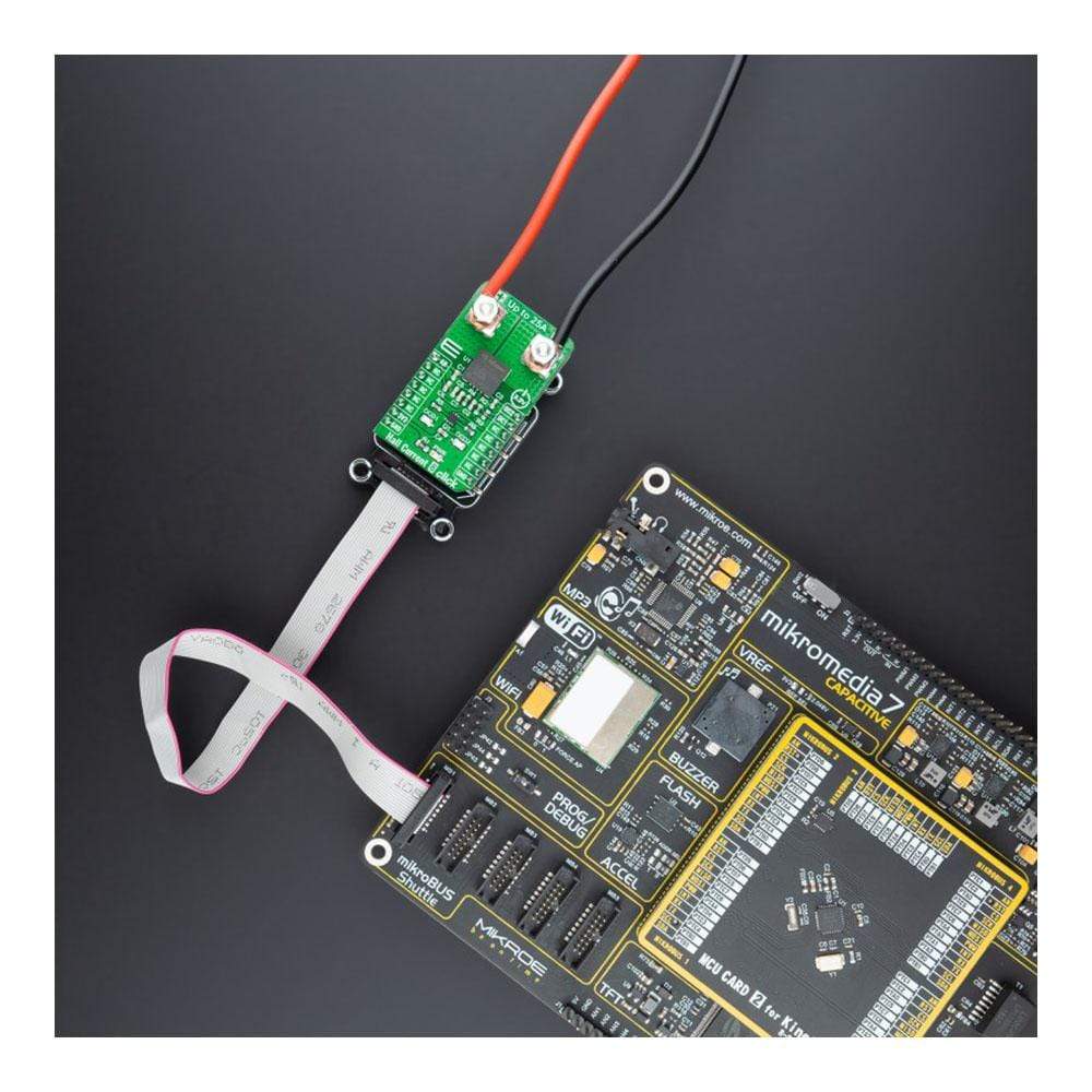 Mikroelektronika d.o.o. MIKROE-4632 Hall Current 8 -25A Click Board - The Debug Store UK
