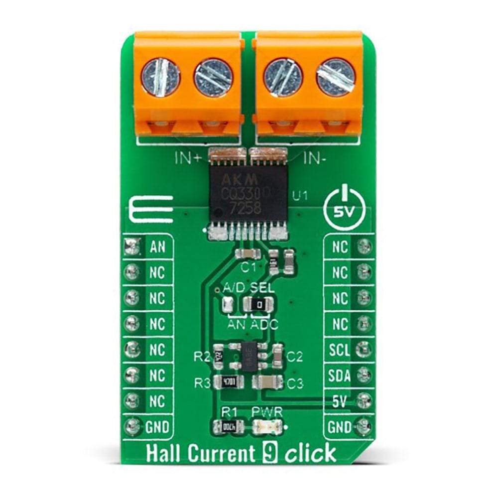 Mikroelektronika d.o.o. MIKROE-4466 Hall Current 9 Click Board - The Debug Store UK