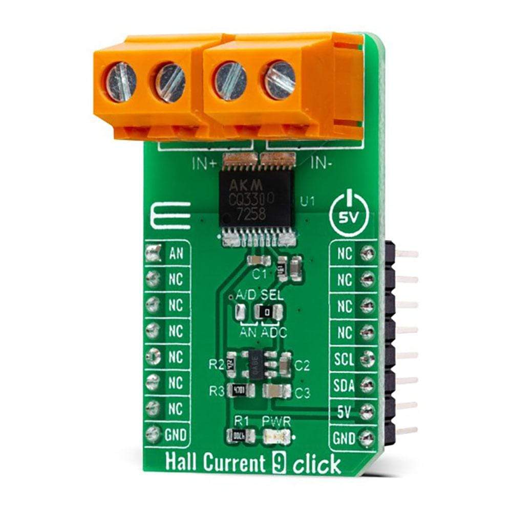 Mikroelektronika d.o.o. MIKROE-4466 Hall Current 9 Click Board - The Debug Store UK