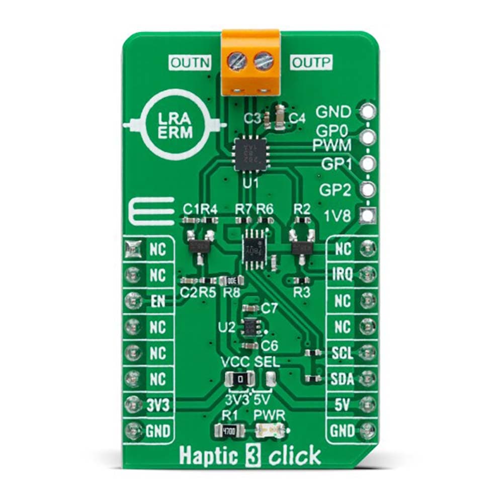 Mikroelektronika d.o.o. MIKROE-5087 Haptic 3 Click Board - The Debug Store UK