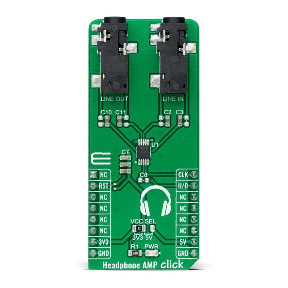 Mikroelektronika d.o.o. MIKROE-4766 Headphone AMP Click Board - The Debug Store UK
