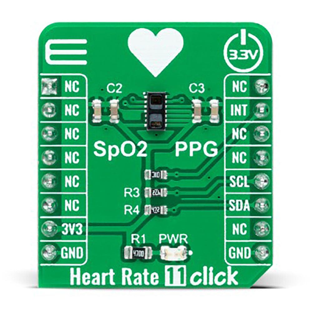 Mikroelektronika d.o.o. MIKROE-5170 Heart Rate 11 Click Board - The Debug Store UK