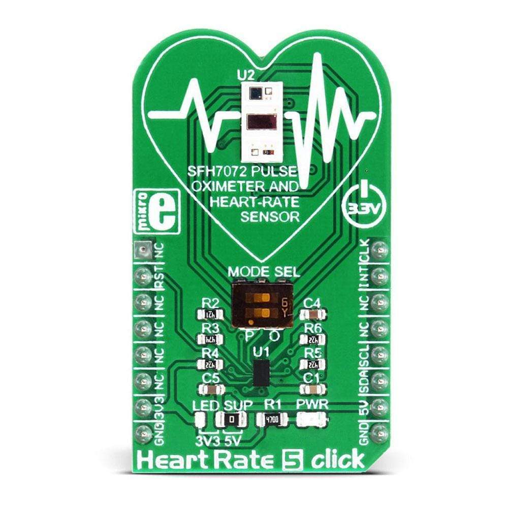 Mikroelektronika d.o.o. MIKROE-3012 Heart Rate 5 Click Board - The Debug Store UK