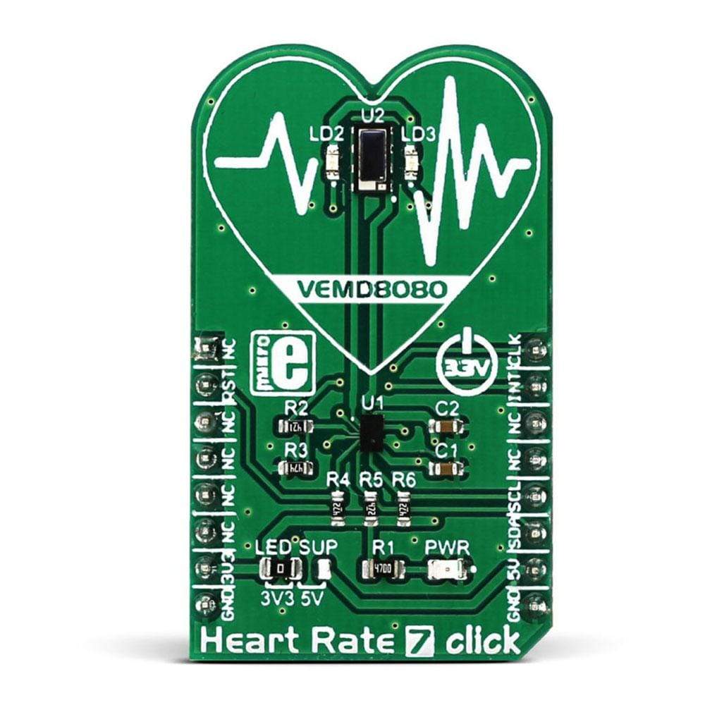 Mikroelektronika d.o.o. MIKROE-2998 Heart Rate 7 Click Board - The Debug Store UK