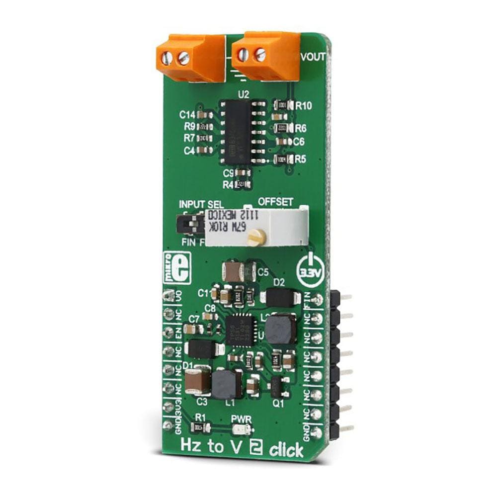 Mikroelektronika d.o.o. MIKROE-3126 Hz To V 2 Click Board - The Debug Store UK