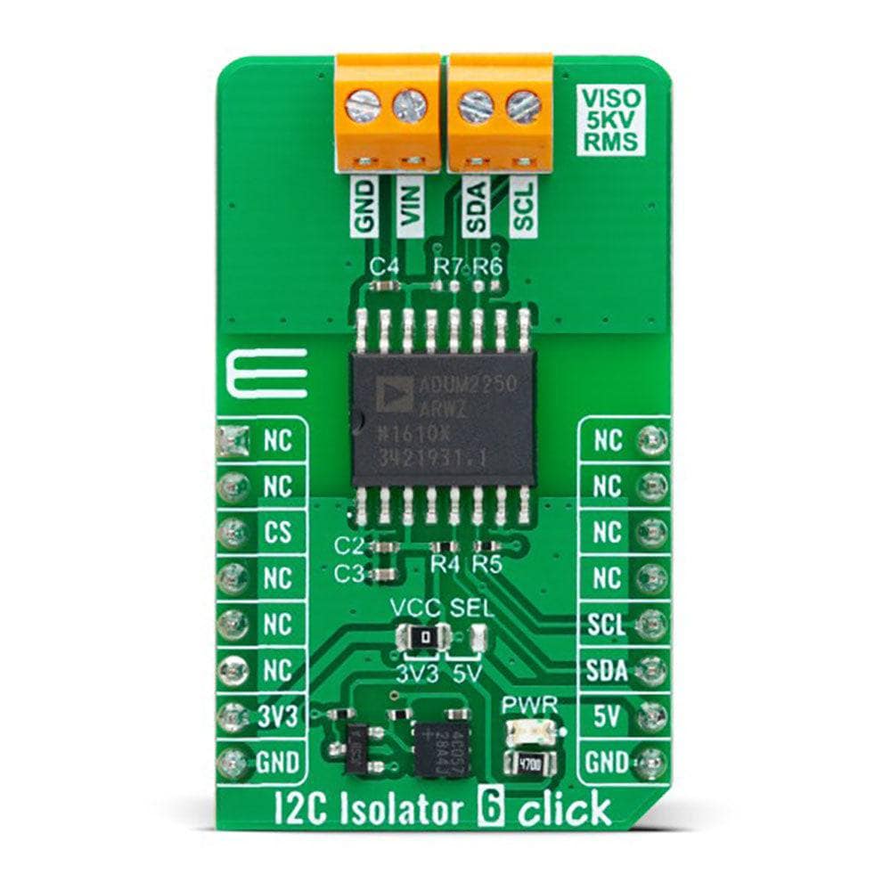 Mikroelektronika d.o.o. MIKROE-5603 I2C Isolator 6 Click Board - The Debug Store UK