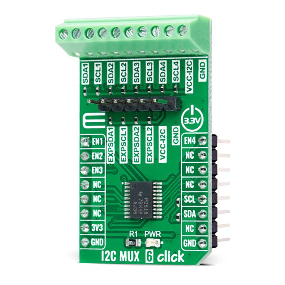 Mikroelektronika d.o.o. MIKROE-5168 I2C MUX 6 Click Board - The Debug Store UK