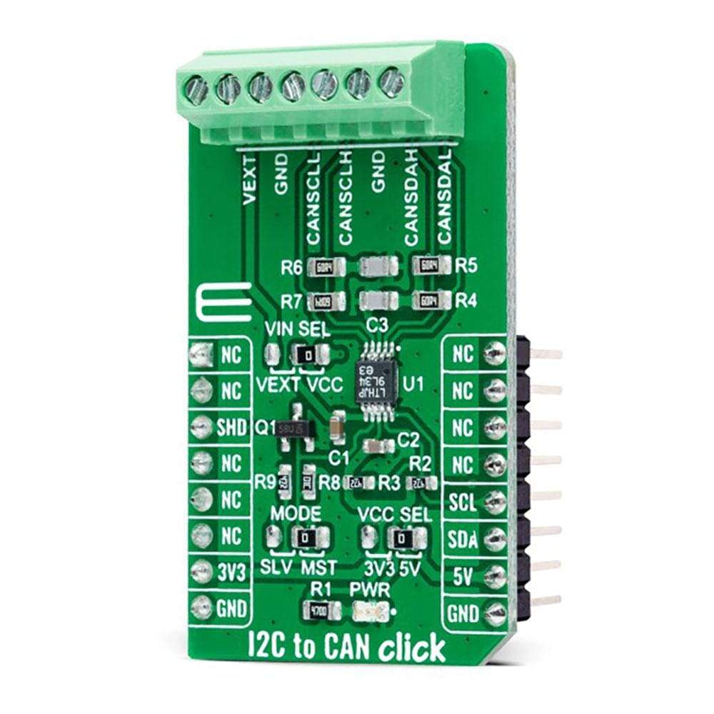 Mikroelektronika d.o.o. MIKROE-4644 I2C to CAN Click Board - The Debug Store UK