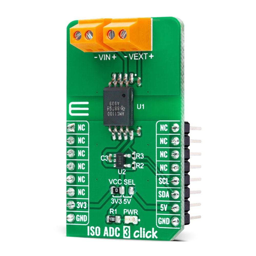 Mikroelektronika d.o.o. MIKROE-4383 ISO ADC 3 Click Board - The Debug Store UK