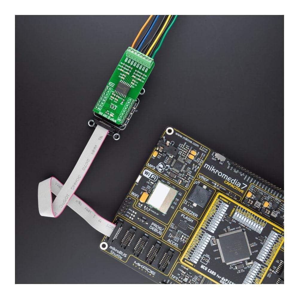 Mikroelektronika d.o.o. MIKROE-4758 ISO ADC 5 Click Board - The Debug Store UK