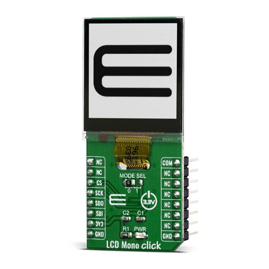 Mikroelektronika d.o.o. MIKROE-3789 LCD Mono Click Board - The Debug Store UK