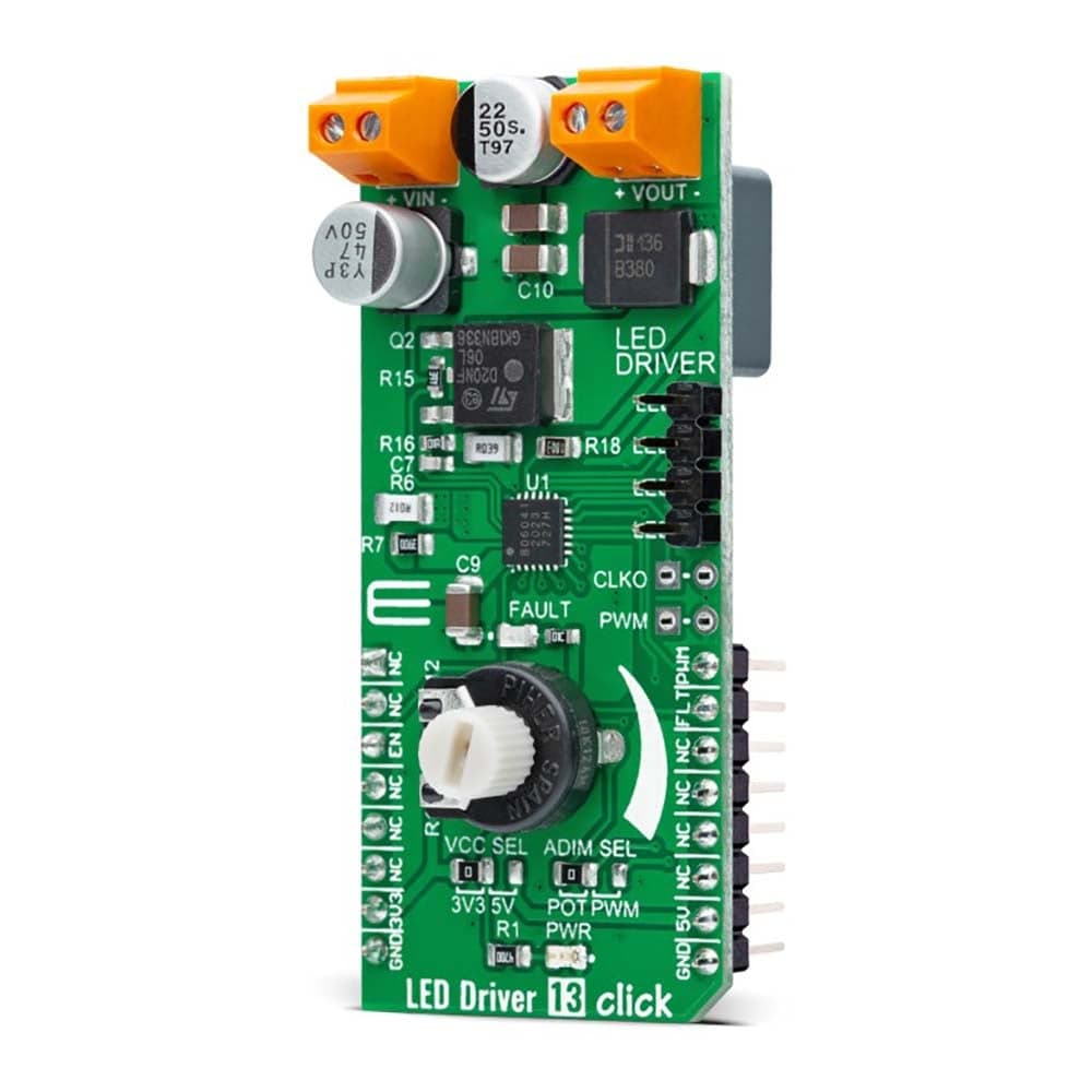 Mikroelektronika d.o.o. MIKROE-4965 LED Driver 13 Click Board - The Debug Store UK