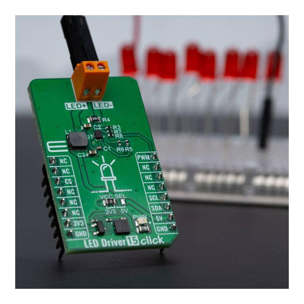 Mikroelektronika d.o.o. MIKROE-5583 LED Driver 15 Click Board - The Debug Store UK