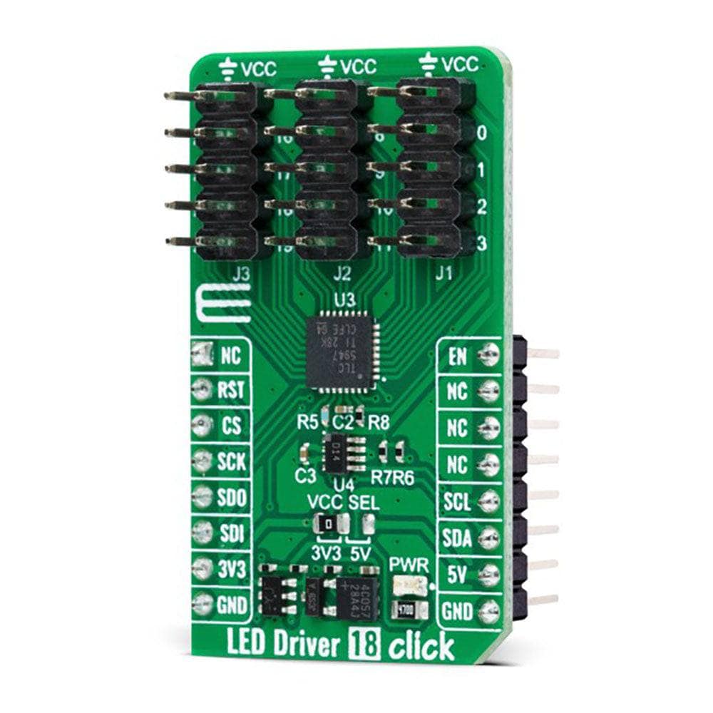 Mikroelektronika d.o.o. MIKROE-5560 LED Driver 18 Click Board - The Debug Store UK