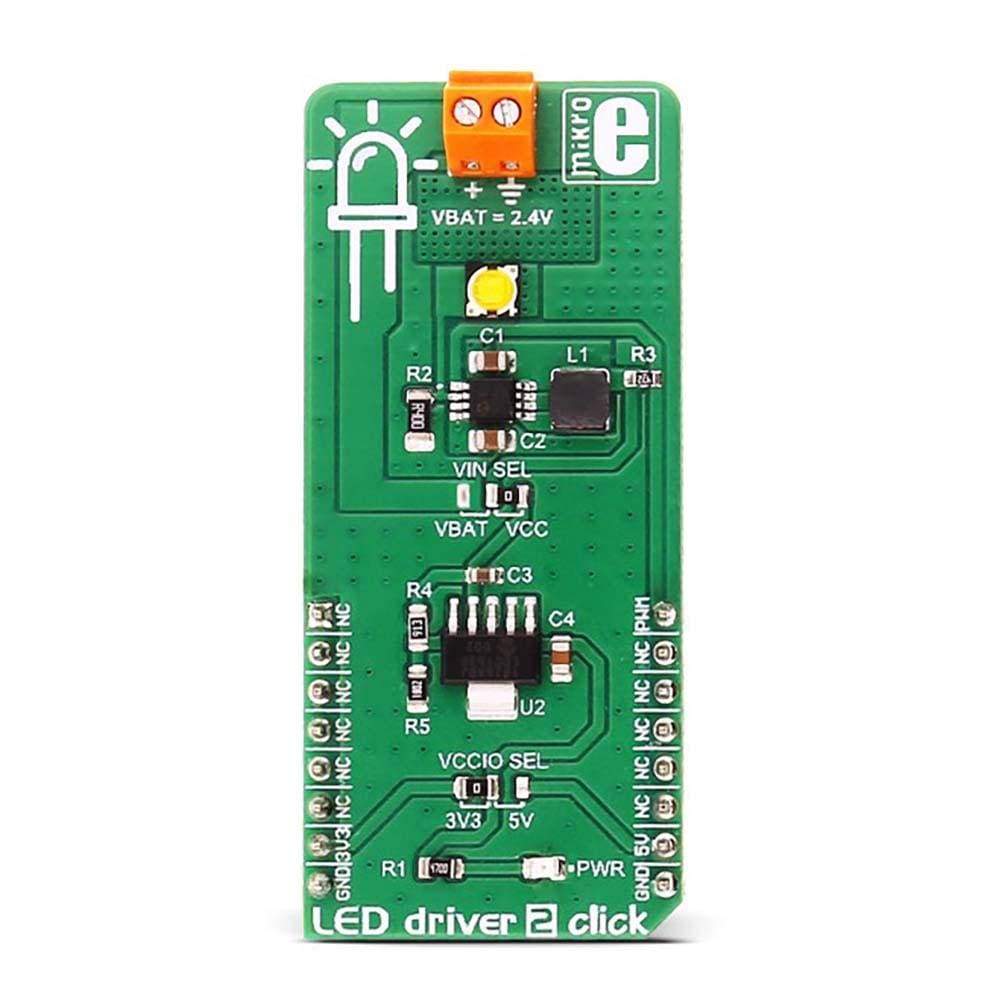 Mikroelektronika d.o.o. MIKROE-2807 LED Driver 2 Click Board - The Debug Store UK