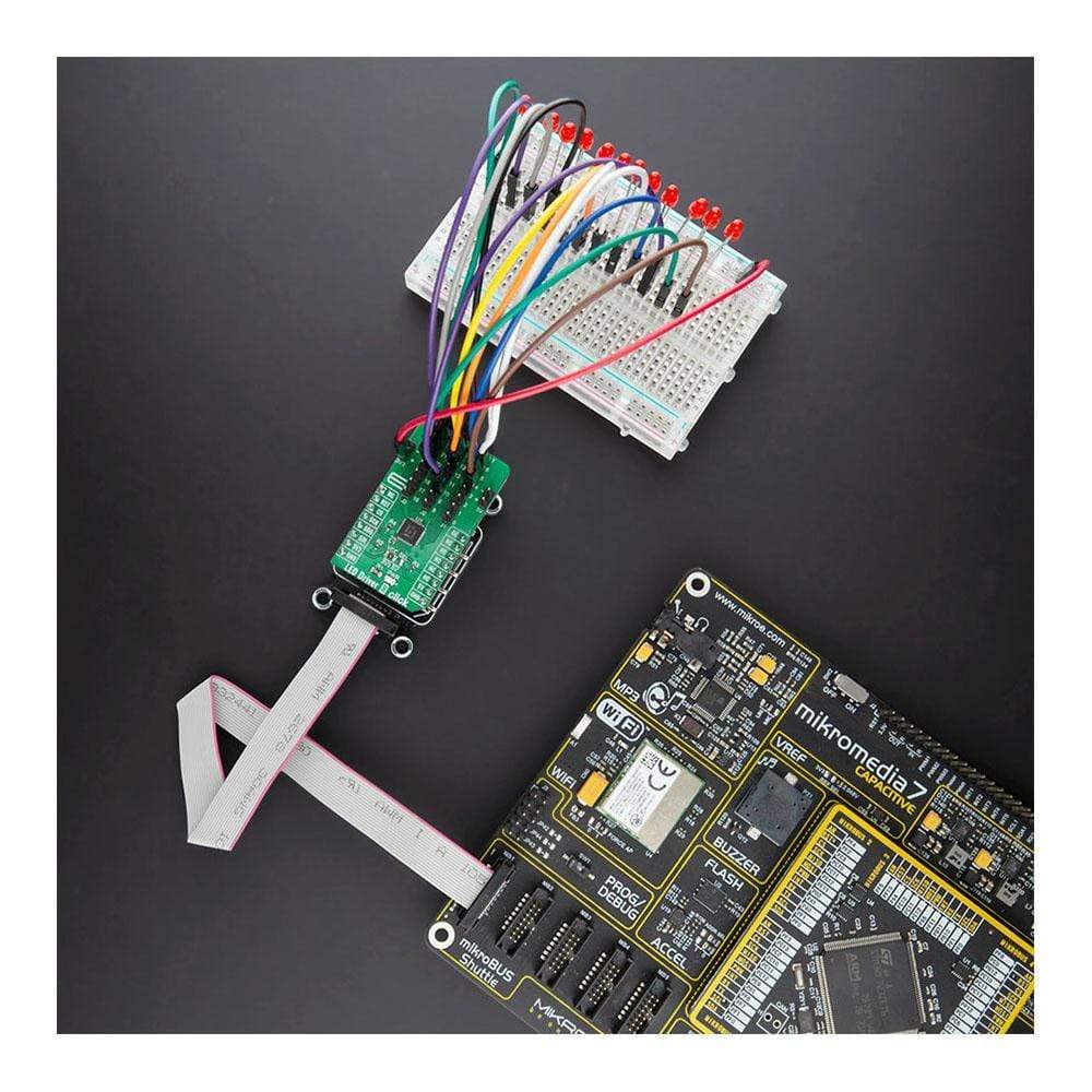 Mikroelektronika d.o.o. MIKROE-4268 LED Driver 8 Click Board - The Debug Store UK