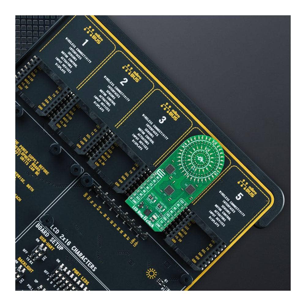 Mikroelektronika d.o.o. MIKROE-5634 LED Ring 2 Click Board - The Debug Store UK