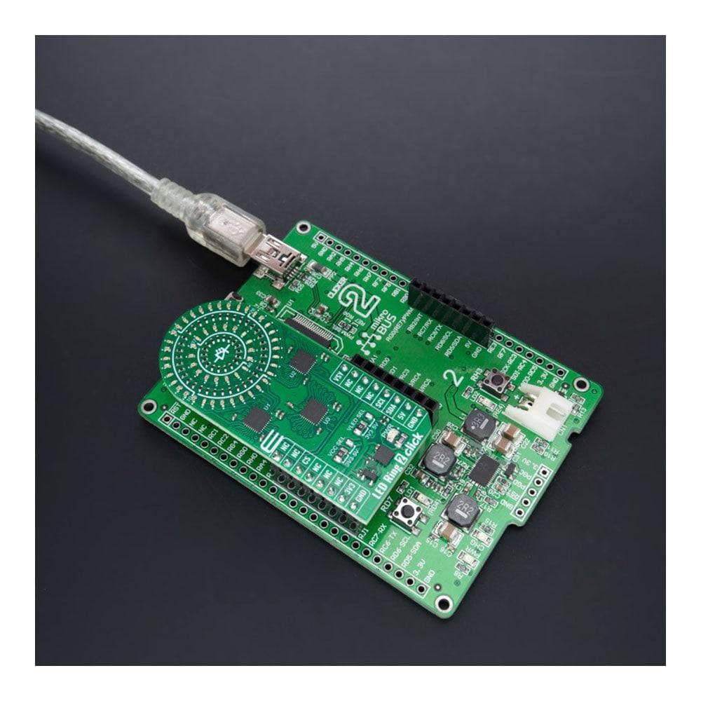 Mikroelektronika d.o.o. MIKROE-5634 LED Ring 2 Click Board - The Debug Store UK
