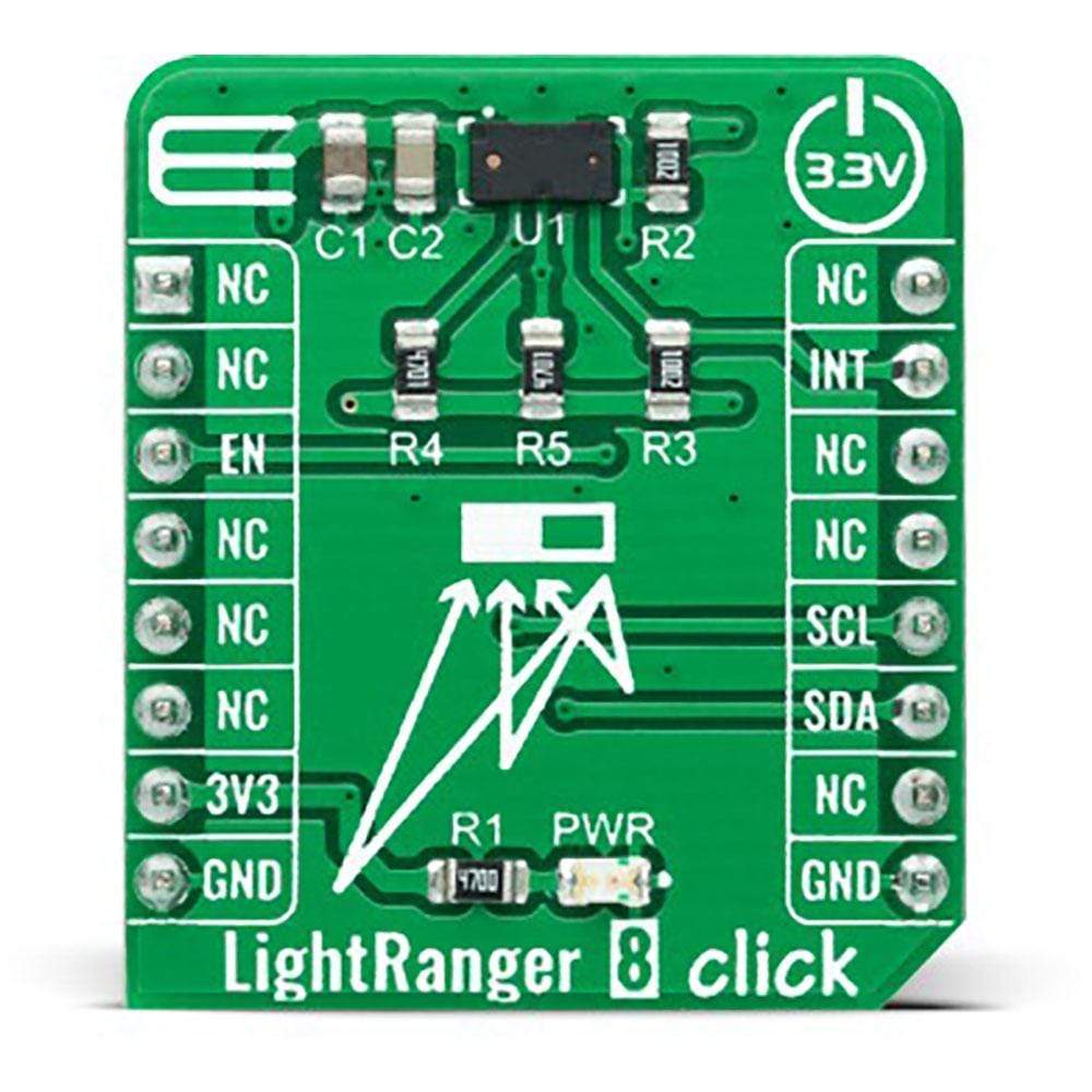 Mikroelektronika d.o.o. MIKROE-4492 LightRanger 8 Click Board - The Debug Store UK