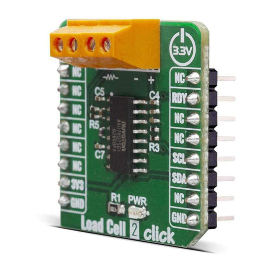 Mikroelektronika d.o.o. MIKROE-4047 Load Cell 2 Click Board - The Debug Store UK