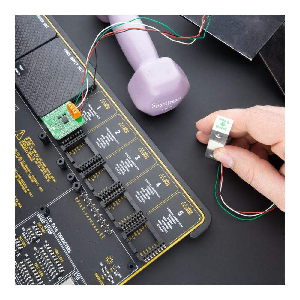 Mikroelektronika d.o.o. MIKROE-4458 Load Cell 4 Click Board - The Debug Store UK