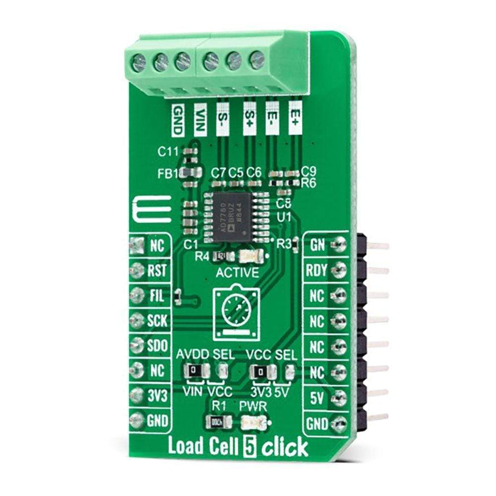 Mikroelektronika d.o.o. MIKROE-4510 Load Cell 5 Click Board - The Debug Store UK