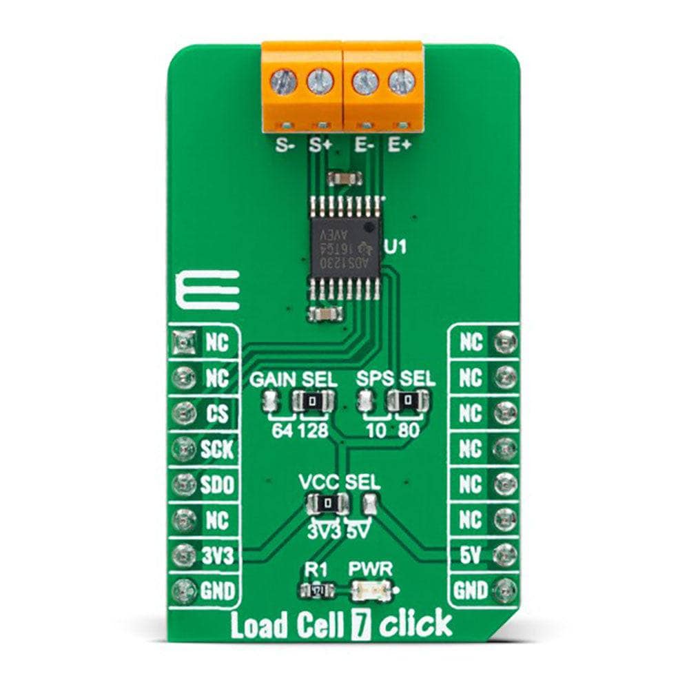 Mikroelektronika d.o.o. MIKROE-5276 Load Cell 7 Click Board - The Debug Store UK