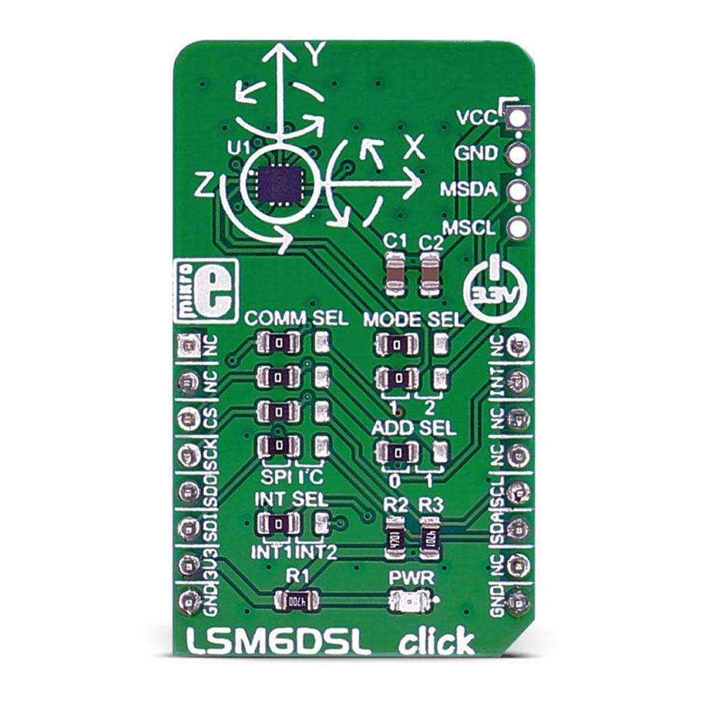 Mikroelektronika d.o.o. MIKROE-2731 LSM6DSL Click Board - The Debug Store UK