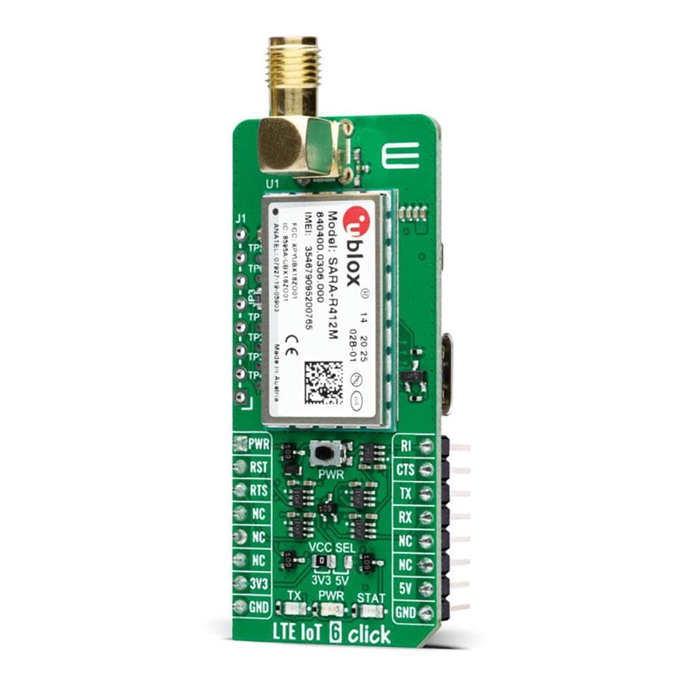 Mikroelektronika d.o.o. MIKROE-4388 LTE IoT 6 Click Board - The Debug Store UK