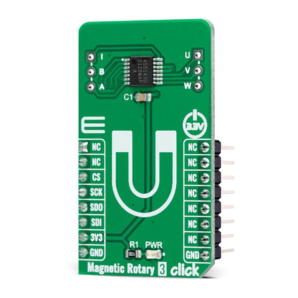 Mikroelektronika d.o.o. MIKROE-5203 Magnetic Rotary 3 Click Board - The Debug Store UK