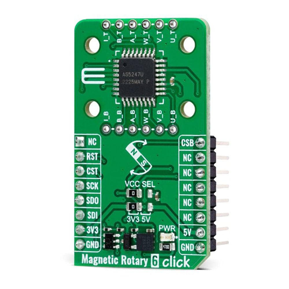 Mikroelektronika d.o.o. MIKROE-5585 Magnetic Rotary 6 Click Board - The Debug Store UK
