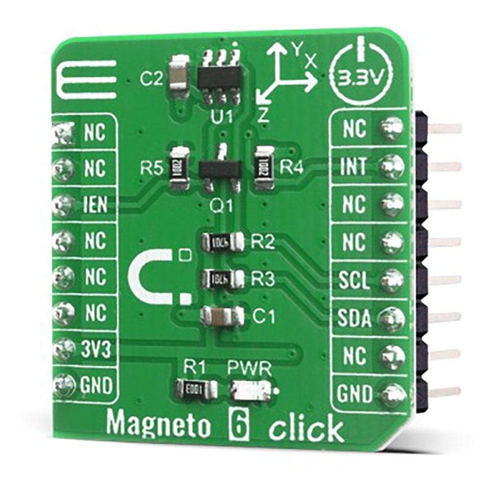 Mikroelektronika d.o.o. MIKROE-4139 Magneto 6 Click Board - The Debug Store UK